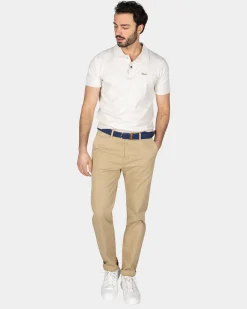 Basic beiges Poloshirt