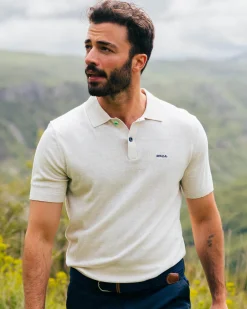 Basic beiges Poloshirt