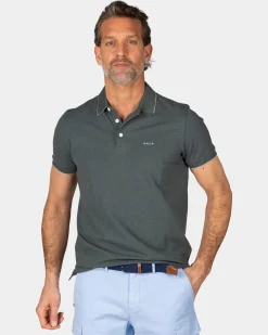 Basis grüne Baumwollpolo