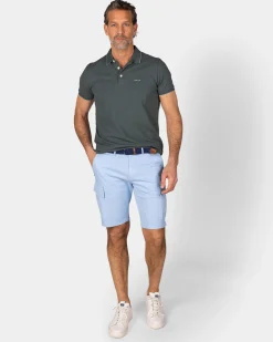 Basis grüne Baumwollpolo