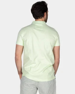 Basis mintgrüne Baumwollpolo