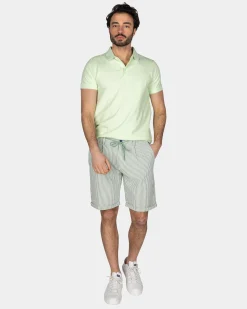 Basis mintgrüne Baumwollpolo