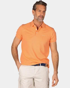 Basis orange Baumwollpolo