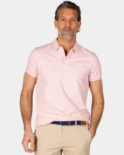 Basis pastellrosa Baumwollpolo