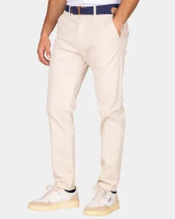 Baumwoll Chino Ecru - Powder Sand