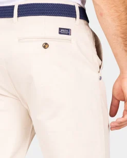 Baumwoll Chino Ecru - Powder Sand
