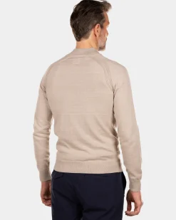 Baumwoll-Cardigan mit Reißverschluss - Shimmering Sand