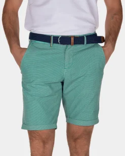Baumwoll-Chino-Shorts Hamilton - Aquamarine