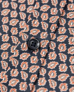 Baumwoll-Elasthan-Shirt mit langen Ärmeln - Trent Petrol