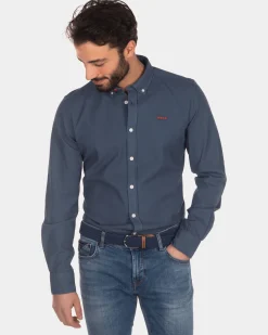 Baumwollhemd - Green Grey