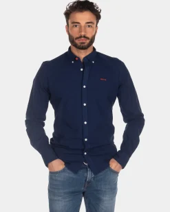 Baumwollhemd - Indigo