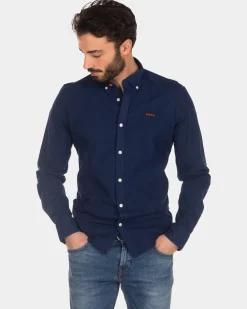 Baumwollhemd - Indigo