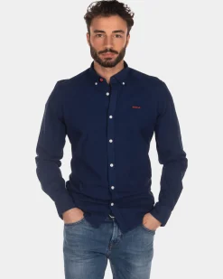 Baumwollhemd - Indigo