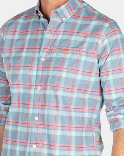 Baumwollhemd mit Karomuster - Blue Multicolour