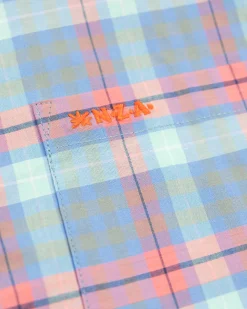 Baumwollhemd mit Karomuster - Blue Multicolour