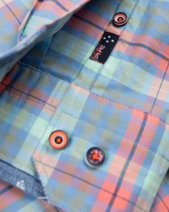 Baumwollhemd mit Karomuster - Blue Multicolour