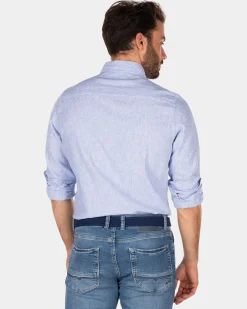 Baumwollhemd mit langen Ärmeln - Rhythm Blue