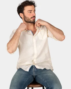 Baumwollhemd mit langen Ärmeln - Iguana yellow