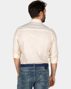 Baumwollhemd mit langen Ärmeln - Iguana yellow