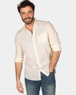 Baumwollhemd mit langen Ärmeln - Iguana yellow