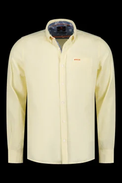 Baumwollhemd mit langen Ärmeln - Iguana yellow