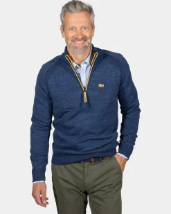 Baumwoll-Kaschmir-Pullover Graham - Ink Navy