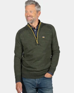 Baumwoll-Kaschmir-Pullover Graham - Eucalyptus Green