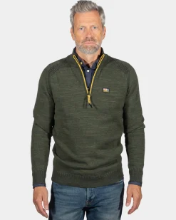 Baumwoll-Kaschmir-Pullover Graham - Eucalyptus Green