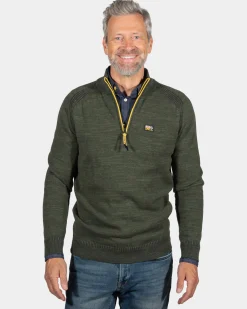 Baumwoll-Kaschmir-Pullover Graham - Eucalyptus Green