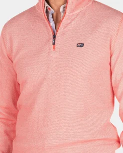 Baumwollpullover mit Reißverschluss - Red Cider