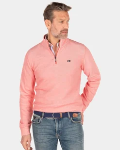 Baumwollpullover mit Reißverschluss - Red Cider