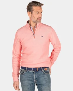 Baumwollpullover mit Reißverschluss - Red Cider