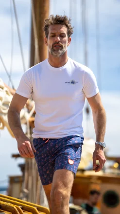 Bedruckte Badehose - Dusk Navy