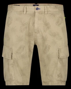 Bedruckte Cargo-Shorts Archie - Beach Sand