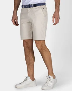 Beige Baumwoll-Chino-Shorts
