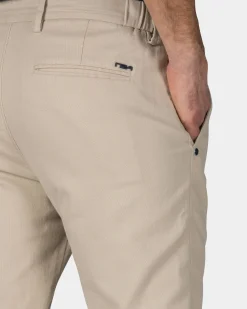 Beige Baumwoll-Stretch-Chino