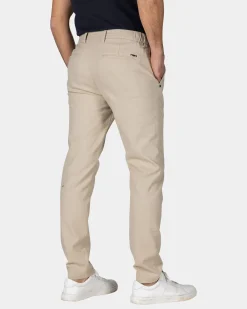 Beige Baumwoll-Stretch-Chino