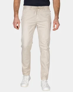 Beige Chino aus Baumwolle