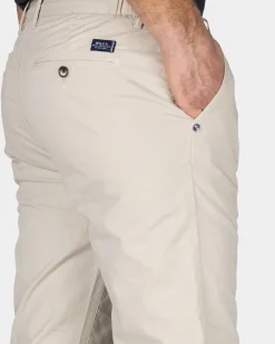 Beige Chino aus Baumwolle