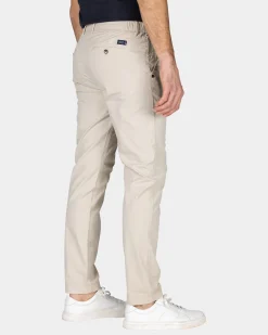 Beige Chino aus Baumwolle