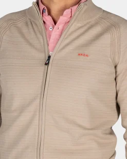 Beiger Baumwollcardigan