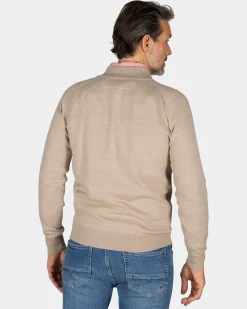 Beiger Baumwollcardigan