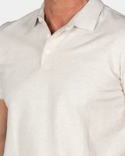 Beiges Poloshirt aus Baumwolle