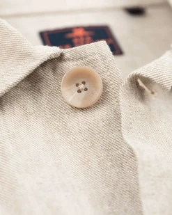 Überhemd aus Leinen - Shimmering Sand