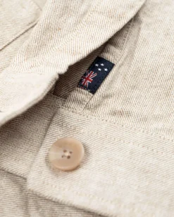 Überhemd aus Leinen - Shimmering Sand