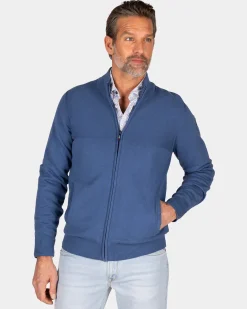 Blauer Cardigan