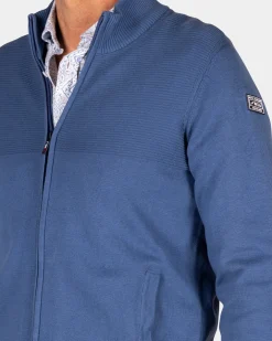 Blauer Cardigan