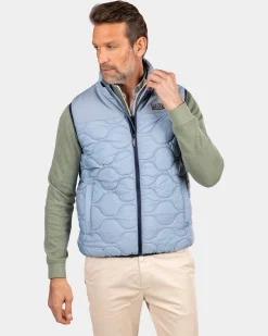 Blauer wattierter Weste - Phantom Blue