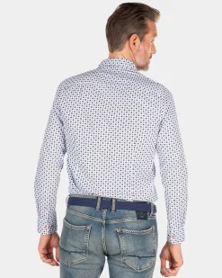 Blaues Hemd mit Leinen - Universal Blue