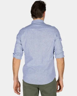 Blaues Leinenhemd